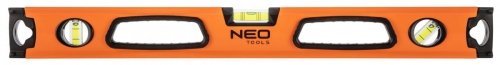 NEO Poziomnica aluminiowa z uchwytem, 3 libelle, magnes, frezowana dolna powierzchnia, 60 cm 71-112 Neo Tools