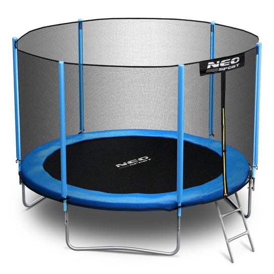 Neo-Sport, Trampolina ogrodowa z siatką zewnętrzną i drabinką, 10 ft/312 cm Neo-Sport
