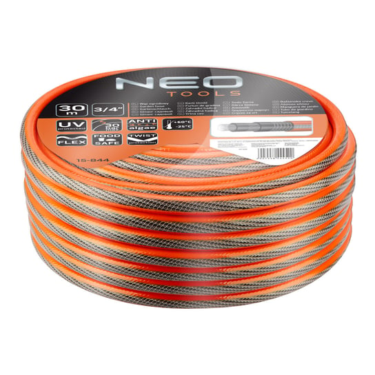 NEO Wąż ogrodowy 3/4" x 30 m, 6-warstwowy NEO PROFESSIONAL 15-844 Neo Tools