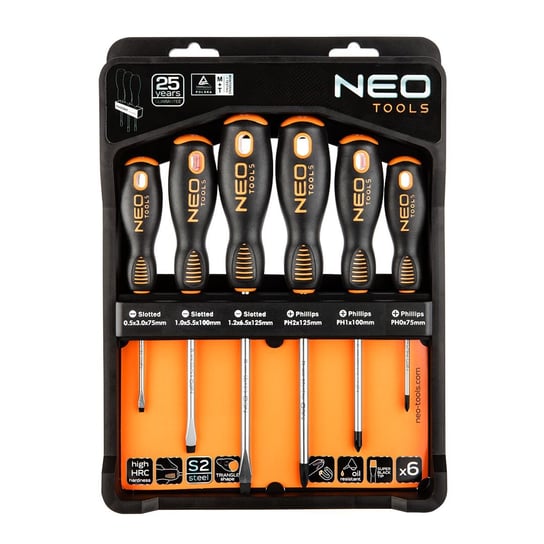 NEO Zestaw wkrętaków, 6 szt. 04-213 Neo Tools