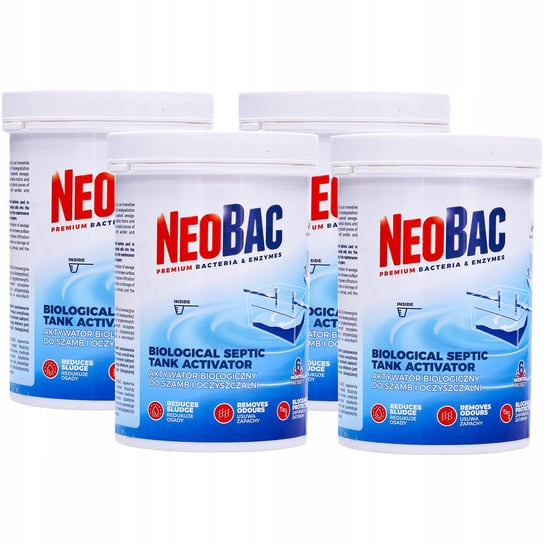 Neobac 600G Bakterie + Enzymy Do Oczyszczalni 4X Inna marka