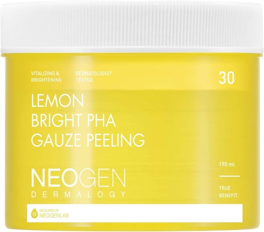 Neogen, Lemon Bright Pha Gauze Peeling, Płatki Peelingujące, 30 Szt. NEOGEN