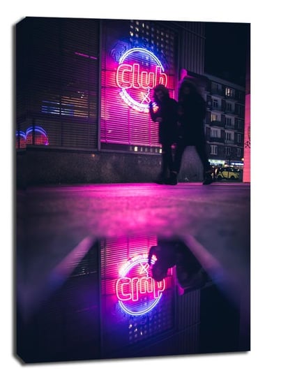 Neon Club - obraz na płótnie 50x70 cm Galeria Plakatu