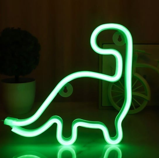 Neon LED Dinozaur / Włącznik / USB / Lampka Inna marka