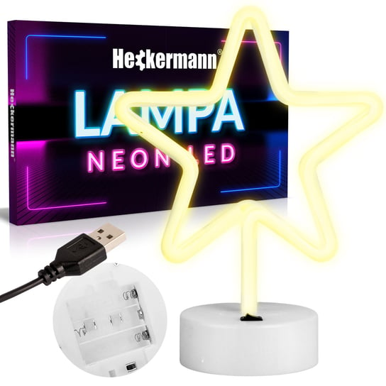 Neon LED Heckermann stojący GWIAZDA Inna marka