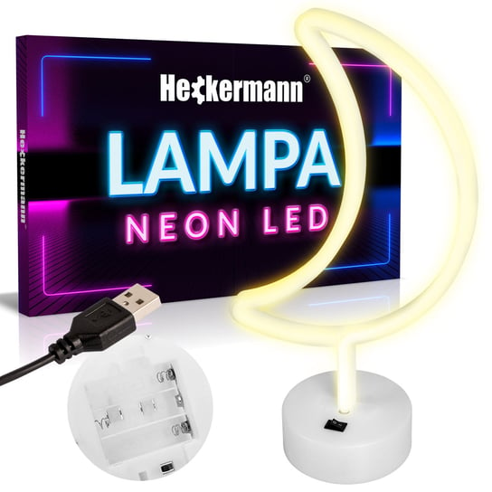 Neon LED Heckermann stojący PÓŁKSIĘŻYC Inna marka
