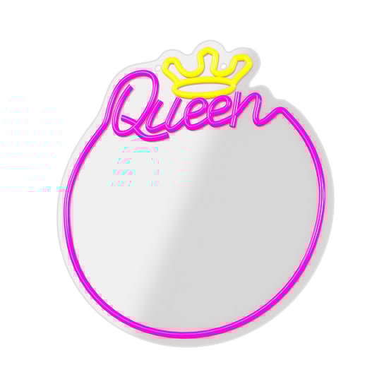 Neon MIRROR LED QUEEN ciepły biały róż FMNE04 Forever Light Forever