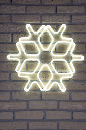 Neon Płatek śniegu BULINEX, 600 diod LED, 60x60 cm, barwa zimna biała. Bulinex