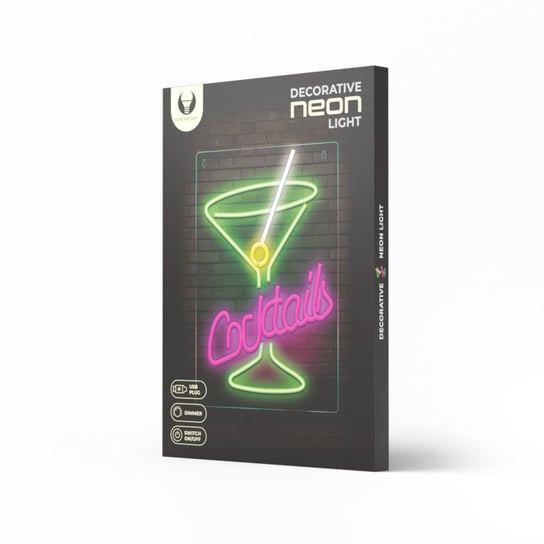 Neon PLEXI LED COCKTAILS róż zielony FPNE02X Forever Light Forever Light