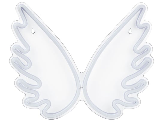 Neon ścienny, ledowy, Gabriel, Białe skrzydła anioła Beliani