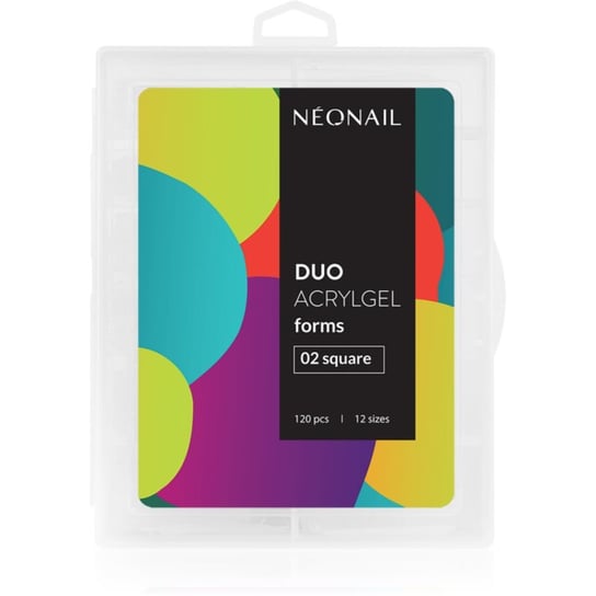 NEONAIL Duo Acrylgel Forms szablony do paznokci typ 02 Square 120 szt. NEONAIL