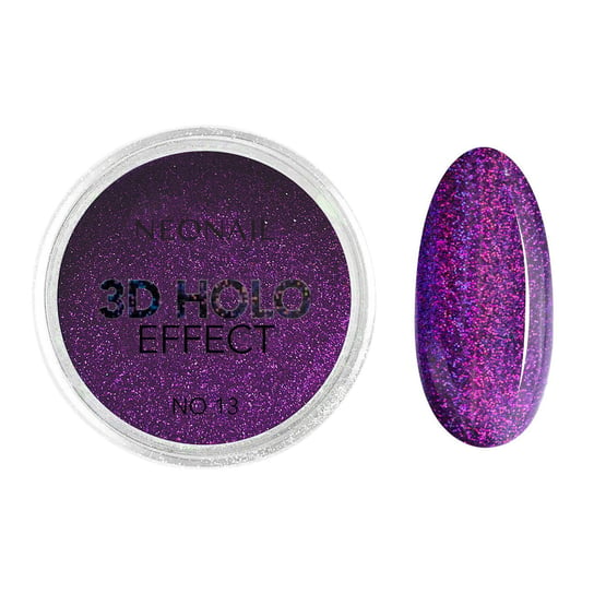 NeoNail, Puder 3D Holo Effect 13 Purple Blink metaliczny puder, tworzy trójwymiarowy, holograficzny efekt, 1g NEONAIL