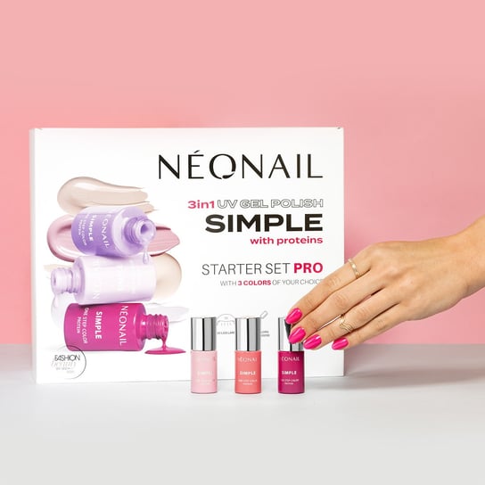 NeoNail, Simple Starter Set Pro, Zestaw Hybrydowy NEONAIL