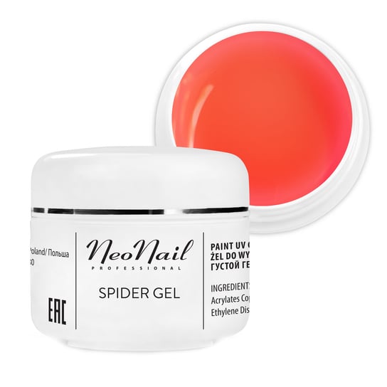 NEONAIL Spider Gel NEON ORANGE do zdobień 5 ml NEONAIL