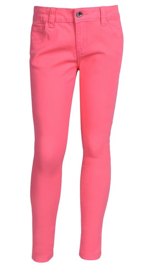 Neonowe, jeansowe spodnie/rurki dziewczęce Denim Co sarcia.eu
