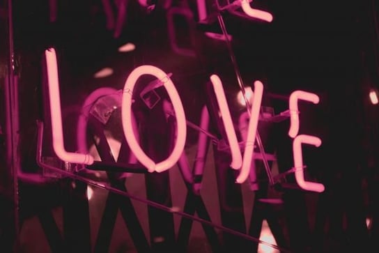 Neonowe Love - Plakat Nice Wall