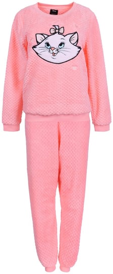 Neonowo-pomarańczowa, ciepła piżama z kotką Marie S REVIKAM
