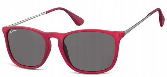 NERDY okulary damskie męskie UV 400 Czerwone Mat Inna marka