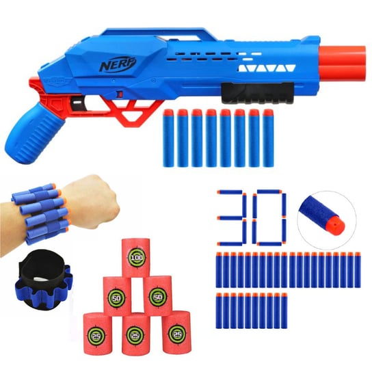 Nerf Alpha Strike Big Cat DB-2 F2463 + 30 strzałek + opaska + cele Nerf