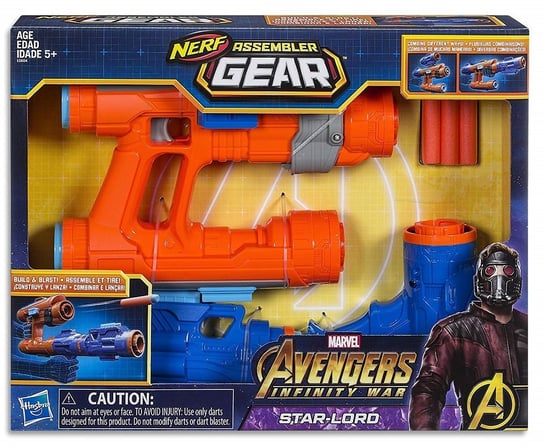 NERF, Avengers, Wyrzutnia, Blaster Star Lorda Assembler Gear Marvel Nerf