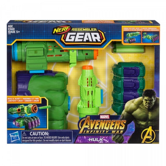 NERF, Avengers, wyrzutnia, Infinity War, Hulk Assembler Gear Nerf