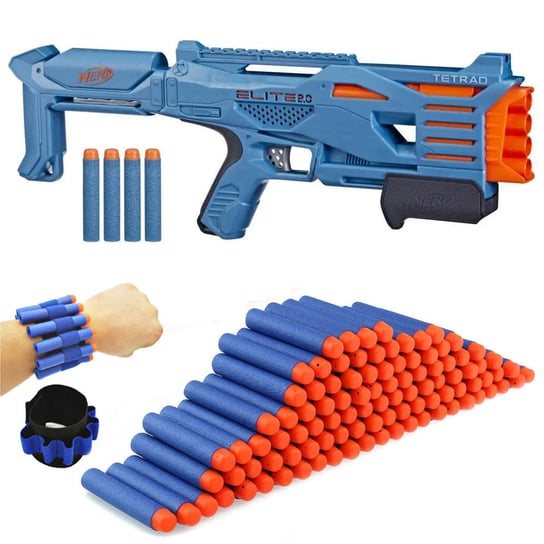 Nerf Elite 2.0 Tetrad QS-4 F5026 + Opaska + 50 Strzałek - Nerf | Sklep ...