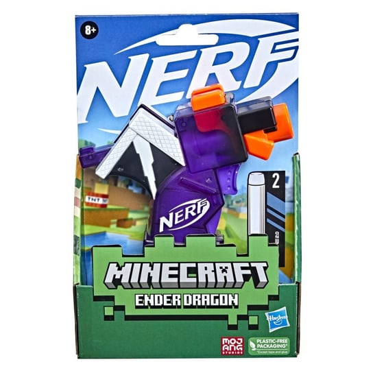 Nerf, Minecraft, wyrzutnia Microshots Dragon, F4417, F4423 Hasbro