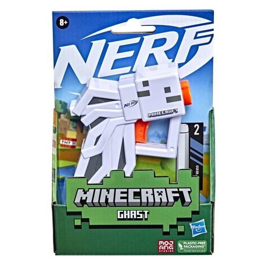 Nerf, Minecraft, wyrzutnia Microshots Ghost, F4421 Hasbro