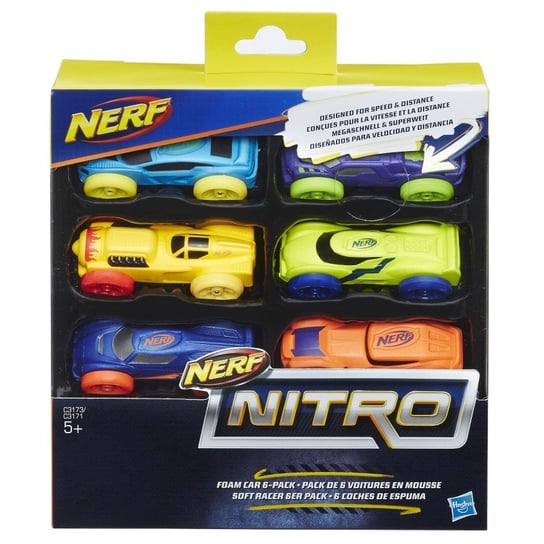 NERF, Nitro, samochód, 6-pack, C3173 Nerf