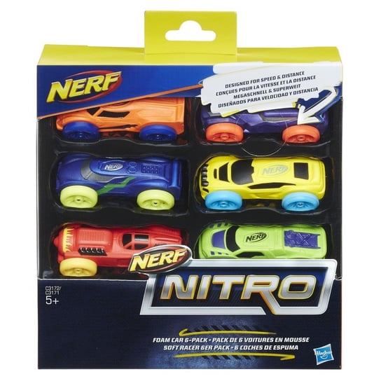 NERF, Nitro, samochody, 6-pack, C3172 Nerf