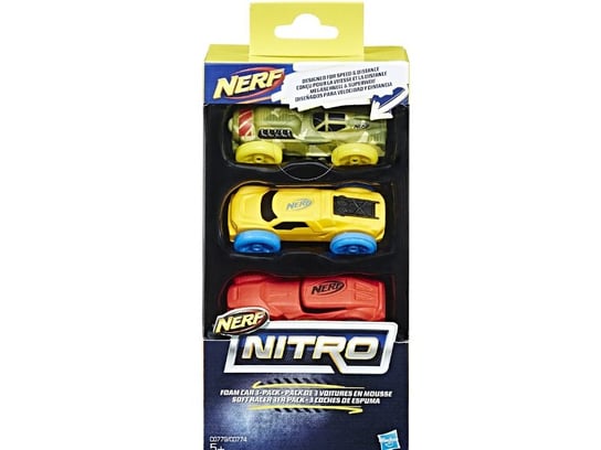 NERF, Nitro, zestaw 3 aut Nerf