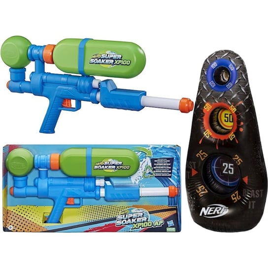 Nerf Super Soaker XP100 E6285 + Dmuchana Tarcza Cel 1,2m Hasbro