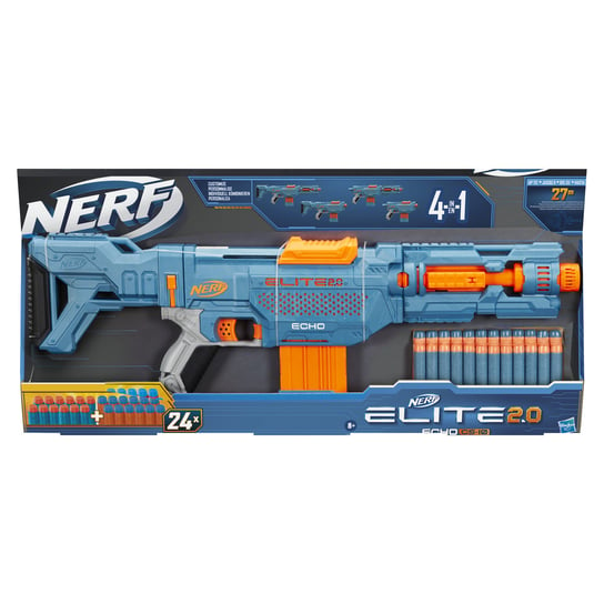 Nerf, wyrzutnia Elite 2.0 Echo CS-10 + 24 strzałki , E9533 Nerf