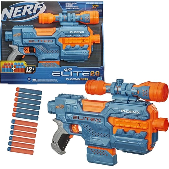 Nerf, wyrzutnia Elite 2.0 Phoenix + 12 strzełek, E9961 Nerf