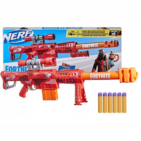 Nerf x Fortnite, wyrzutnia Fortnite Heavy Sr Blasted + 6 strzałek, F0929 Nerf