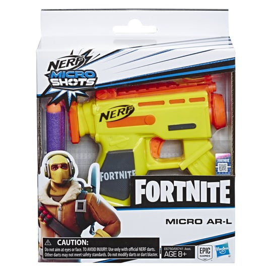 Nerf x Fortnite, wyrzutnia Fortnite Micro AR-L + strzałka, E6750 Nerf