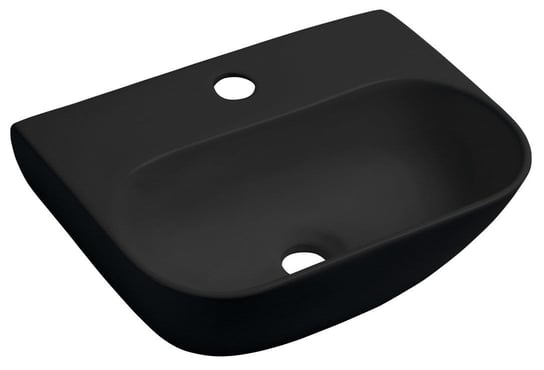 NERISSA umywalka ceramiczna 42,5x28,5 cm, czarny mat Inna marka