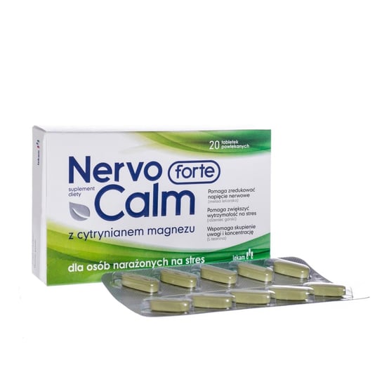 Nervocalm Forte, suplement diety, 20 tabletek powlekanych LEK-AM
