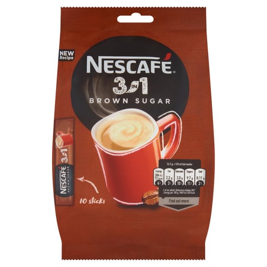 Nescafe 3In1 Brown Sugar 10X16.5G Nescafe