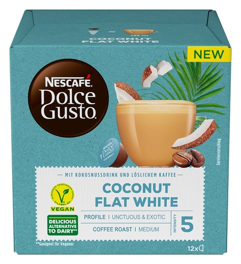 Nescafe, kawa kapsułki Dolce Gusto Coconut Flat White, 12 kapsułek Nescafe Dolce Gusto