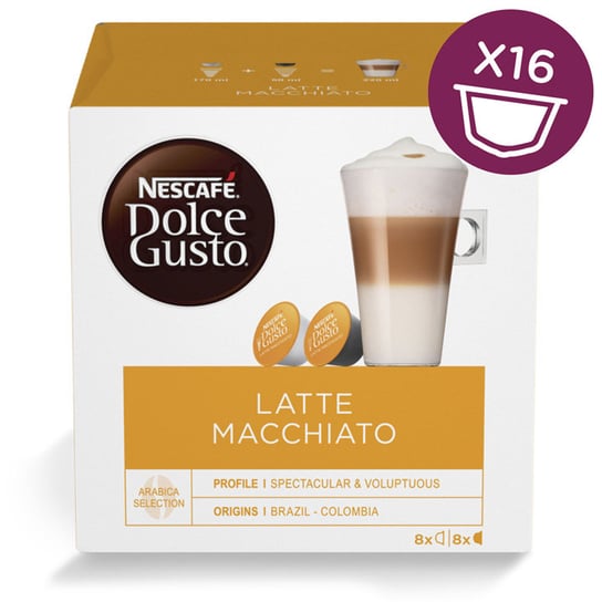 Nescafe, kawa kapsułki Dolce Gusto Latte Macchiato, 16 kapsułek Nescafe Dolce Gusto