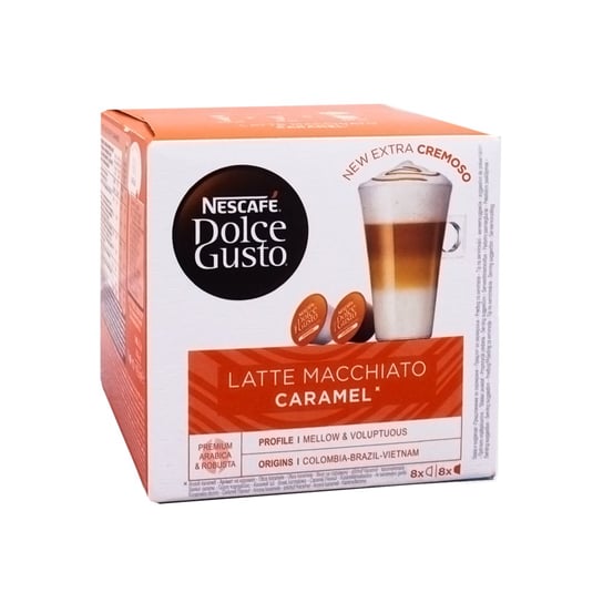Nescafe, kawa kapsułki Dolce Gusto Latte Macchiato Caramel, 16 kapsułek Nescafe Dolce Gusto
