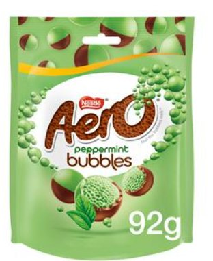 Nestle-Aero peppermint bubbles czekoladki o smaku mięty 92g Nestle