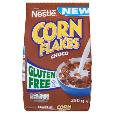Nestle, Corn Flakes Choco, Płatki śniadaniowe o smaku czekoladowym, 250 g Nestle