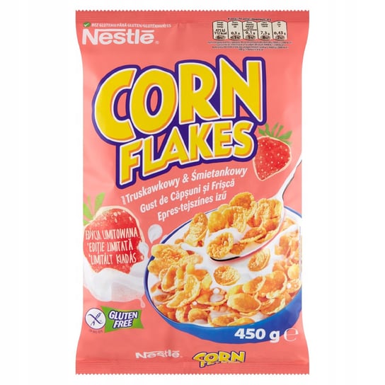 Nestle Corn Flakes Płatki truskawka śmietanka 450g Nestlé