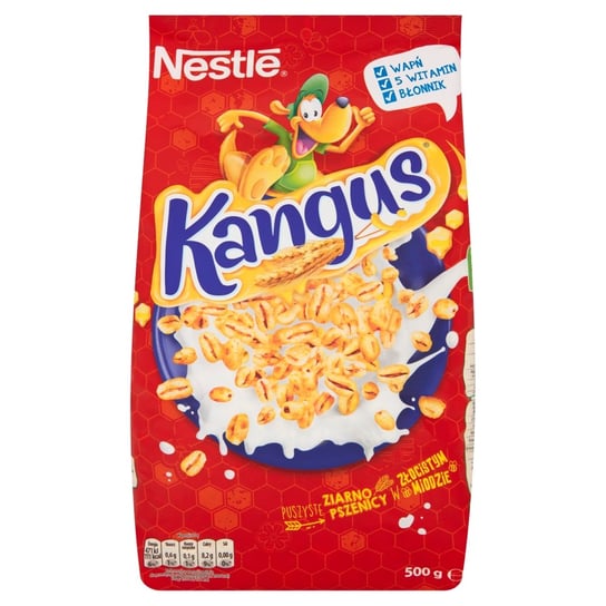 Nestle Kangus Płatki śniadaniowe miodowe 500 g Nestle