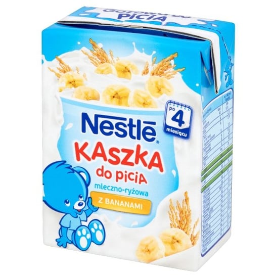 Nestle, Kaszka do picia mleczno-ryżowa z bananami, 200 ml Nestle