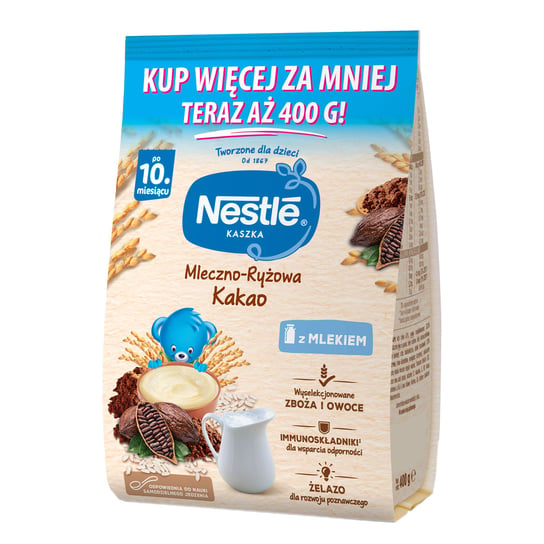 Nestle Kaszka Mleczno-Ryżowa Kakao, 400G Nestle