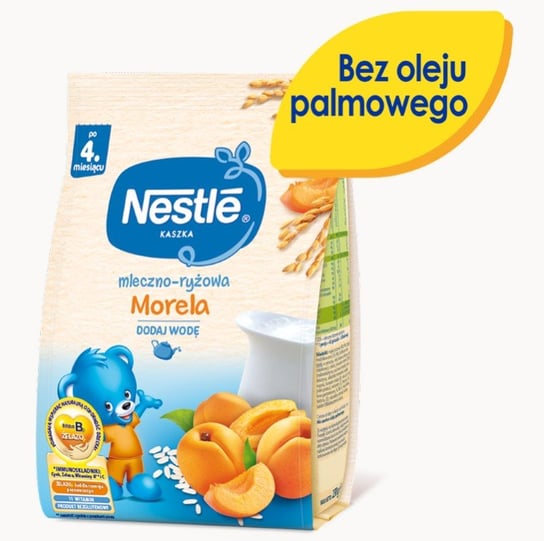 Nestle, Kaszka mleczno-ryżowa morela dla niemowląt po 4 miesiącu, 230 g Nestle