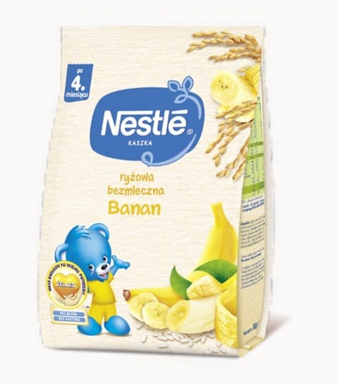 Nestle, Kaszka ryżowa banan dla niemowląt po 4 miesiącu, 180 g Nestle